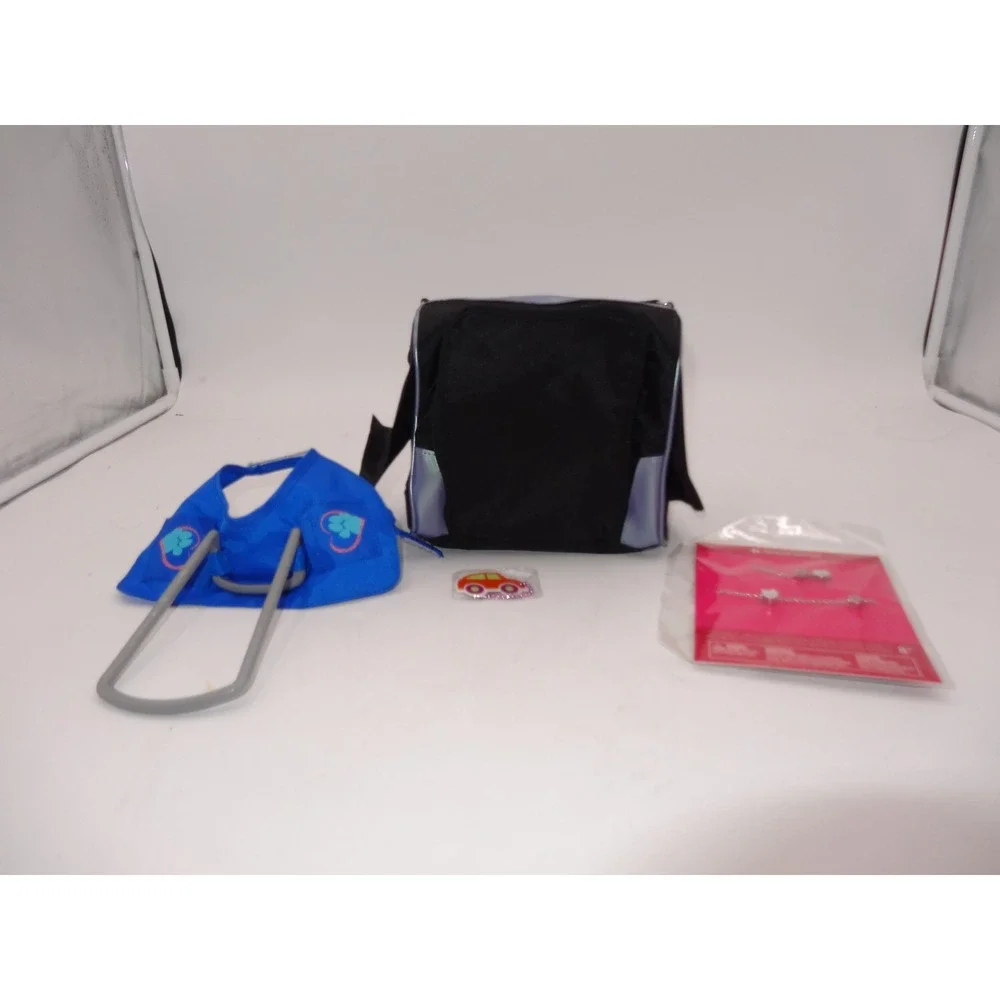 American Girl Coconut Dog Plush Carrier Jewelry and Service Vest Set